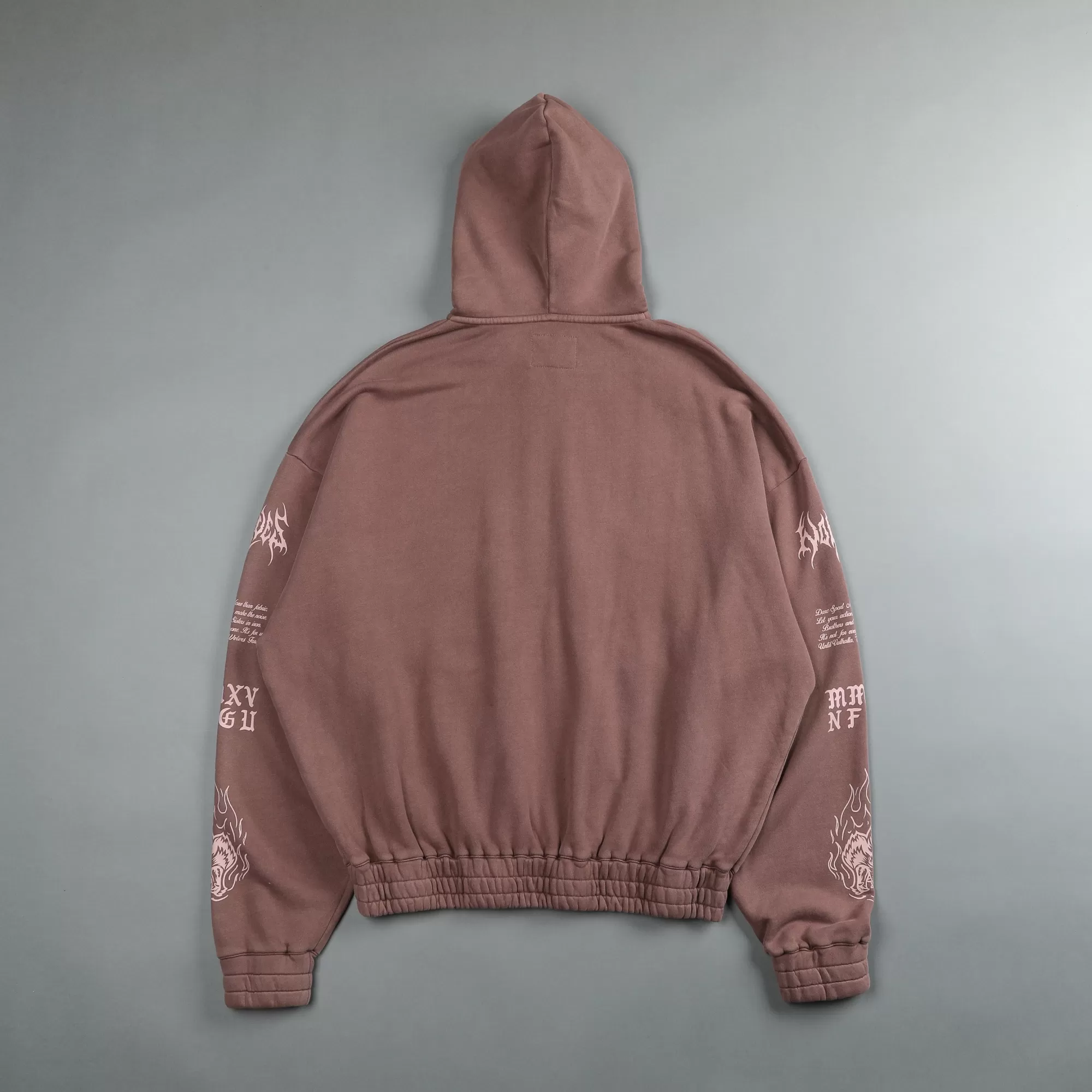 Hot Us Vs. Them "Vintage Chambers" Zip Hoodie In Norse Brown Men Zip Up Hoodies