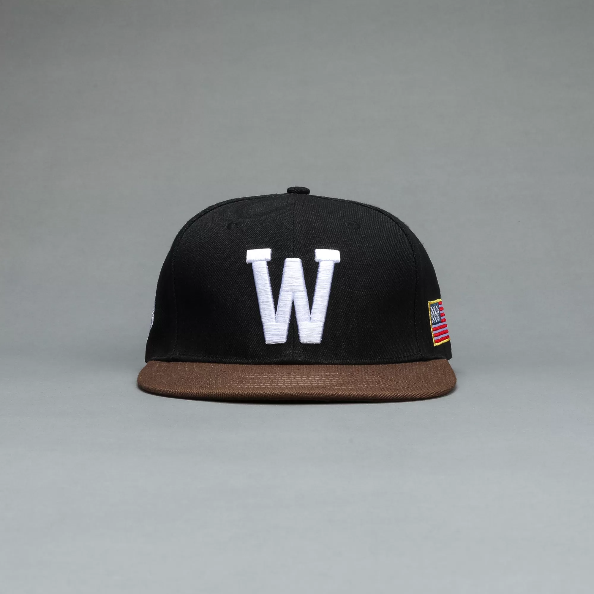 Shop W Loyalty Fitted Hat In Black/Norse Brown Headwear