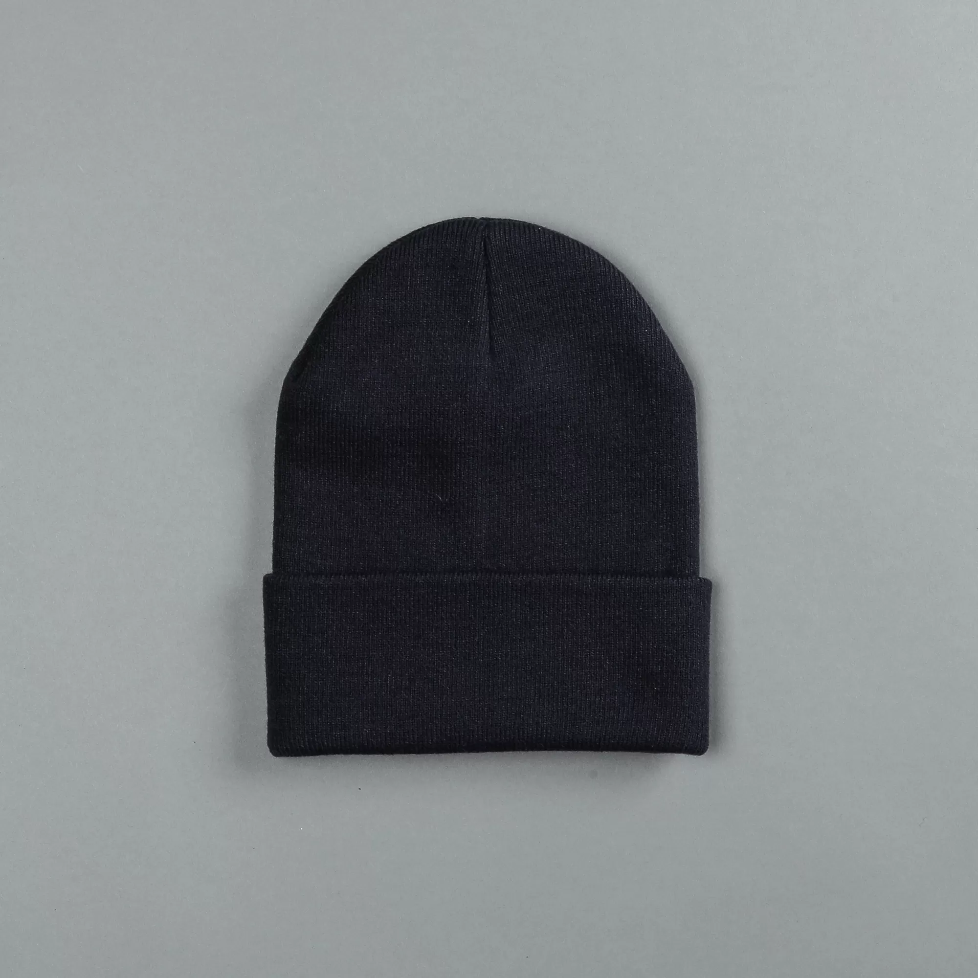 Clearance Wolf Patch Hard Work Beanie In Midnight Blue Headwear