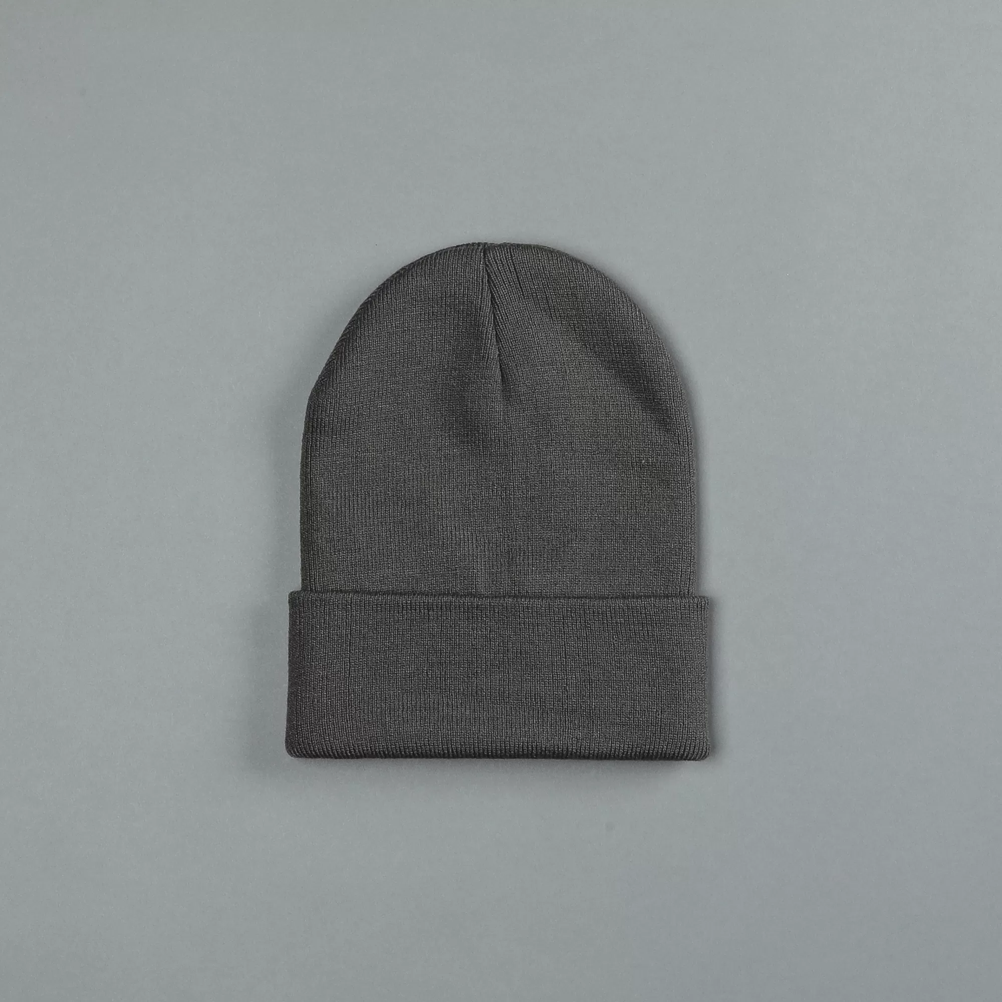 Store Wolf Patch Hard Work Beanie In Wolf Gray Headwear