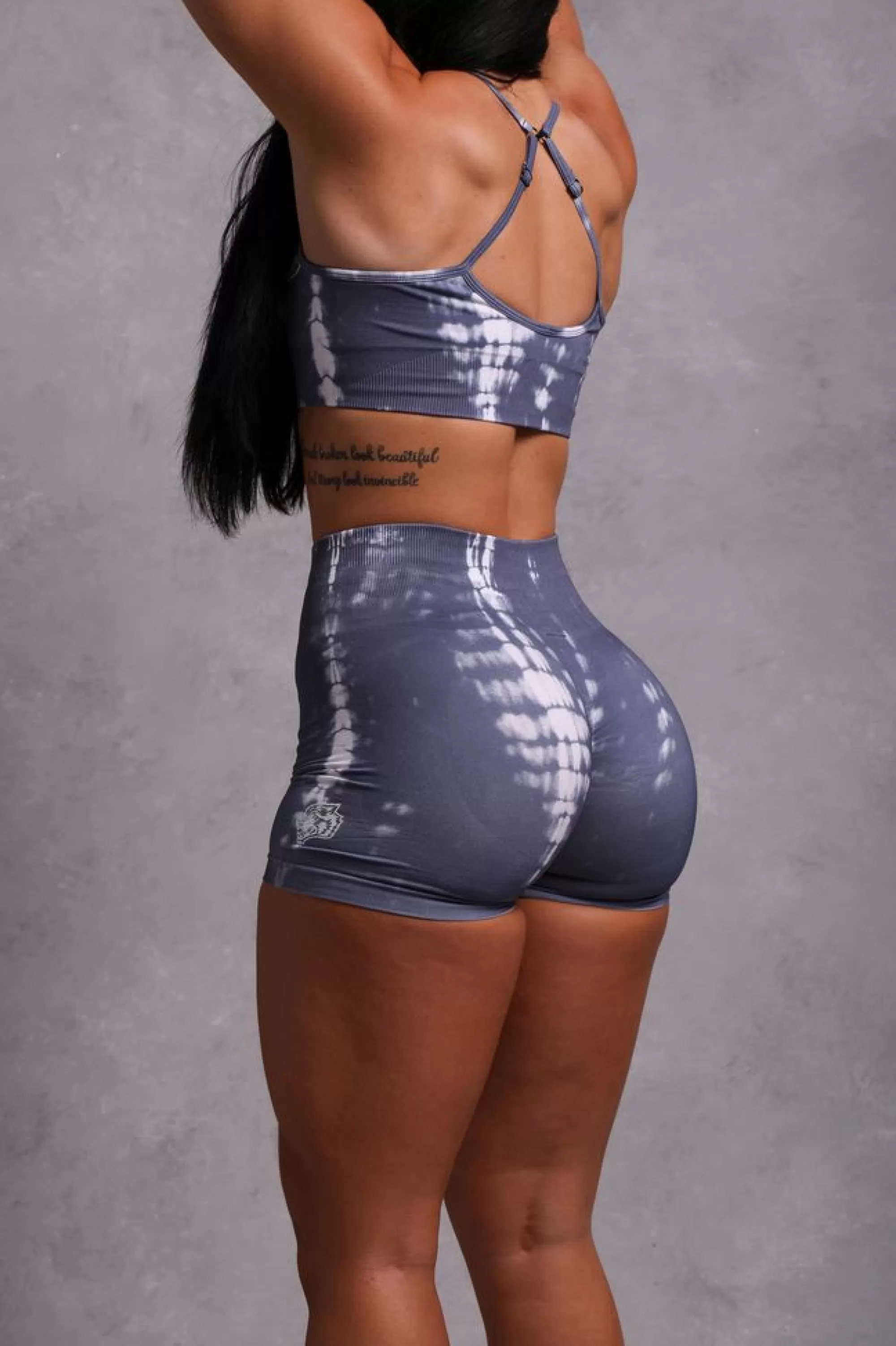 Online Wolves Forever Seamless Everson "Training" Shorts In Norse Blue Serpent Women Seamless
