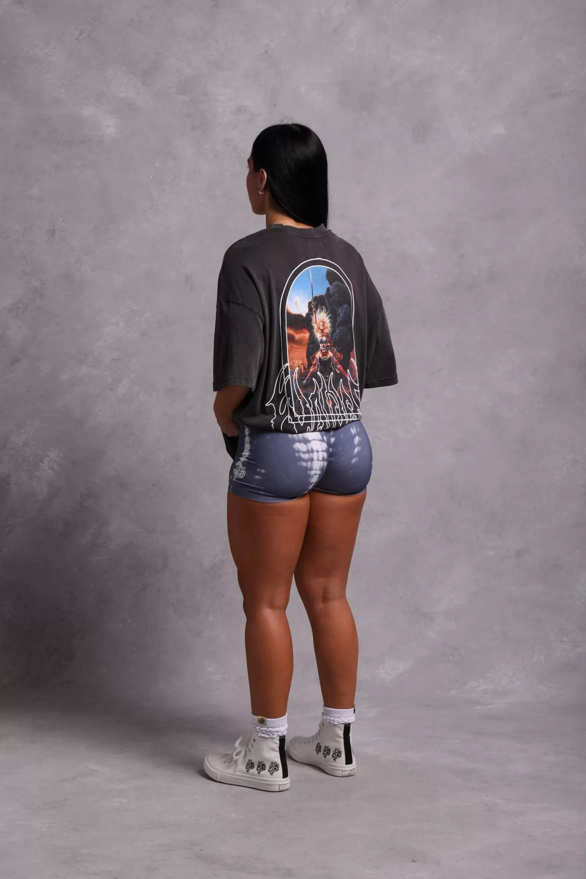 Online Wolves Forever Seamless Everson "Training" Shorts In Norse Blue Serpent Women Seamless
