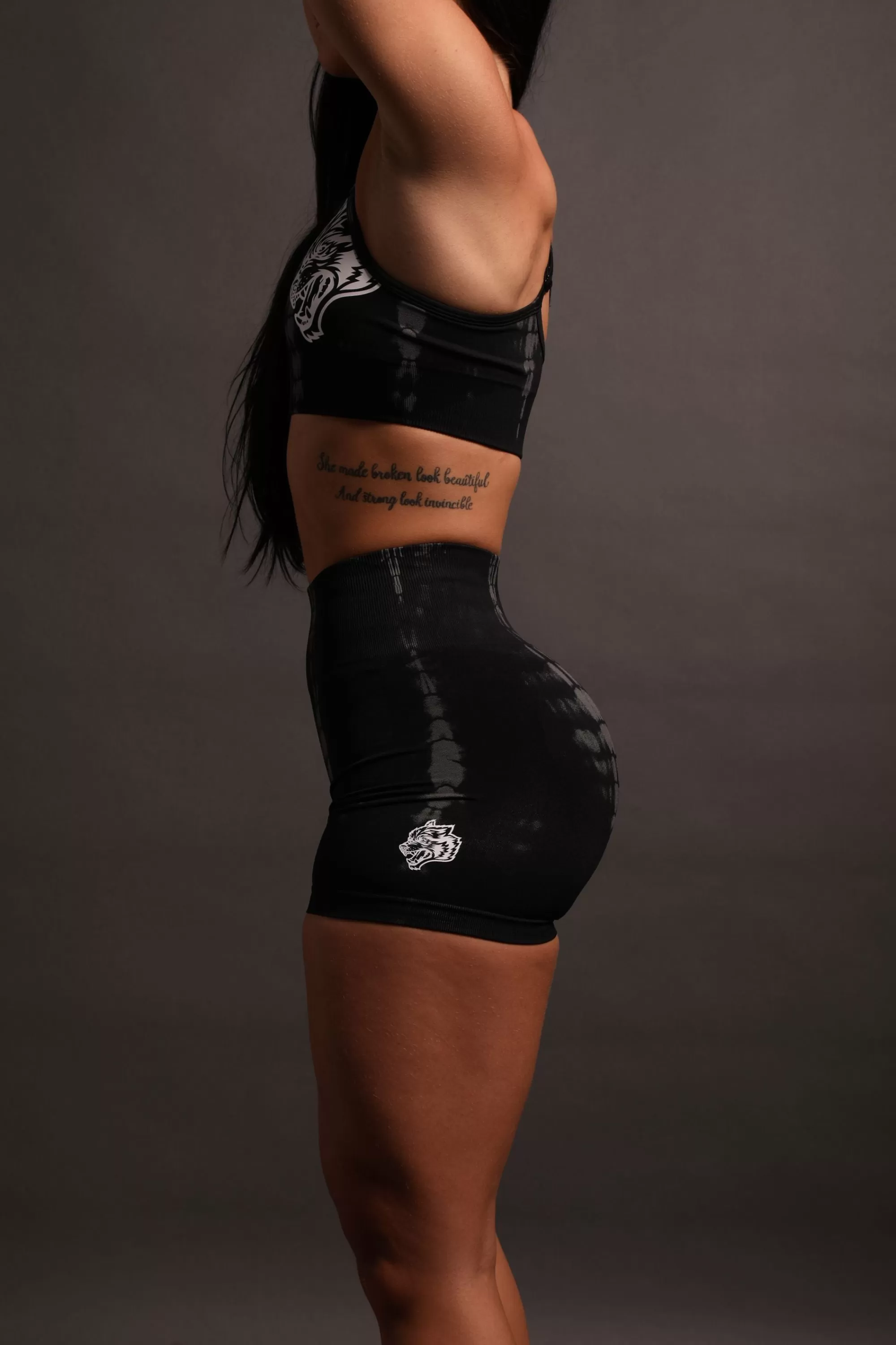 Clearance Wolves Forever Seamless Everson "Training" Shorts In Tonal Black Serpent Women Seamless