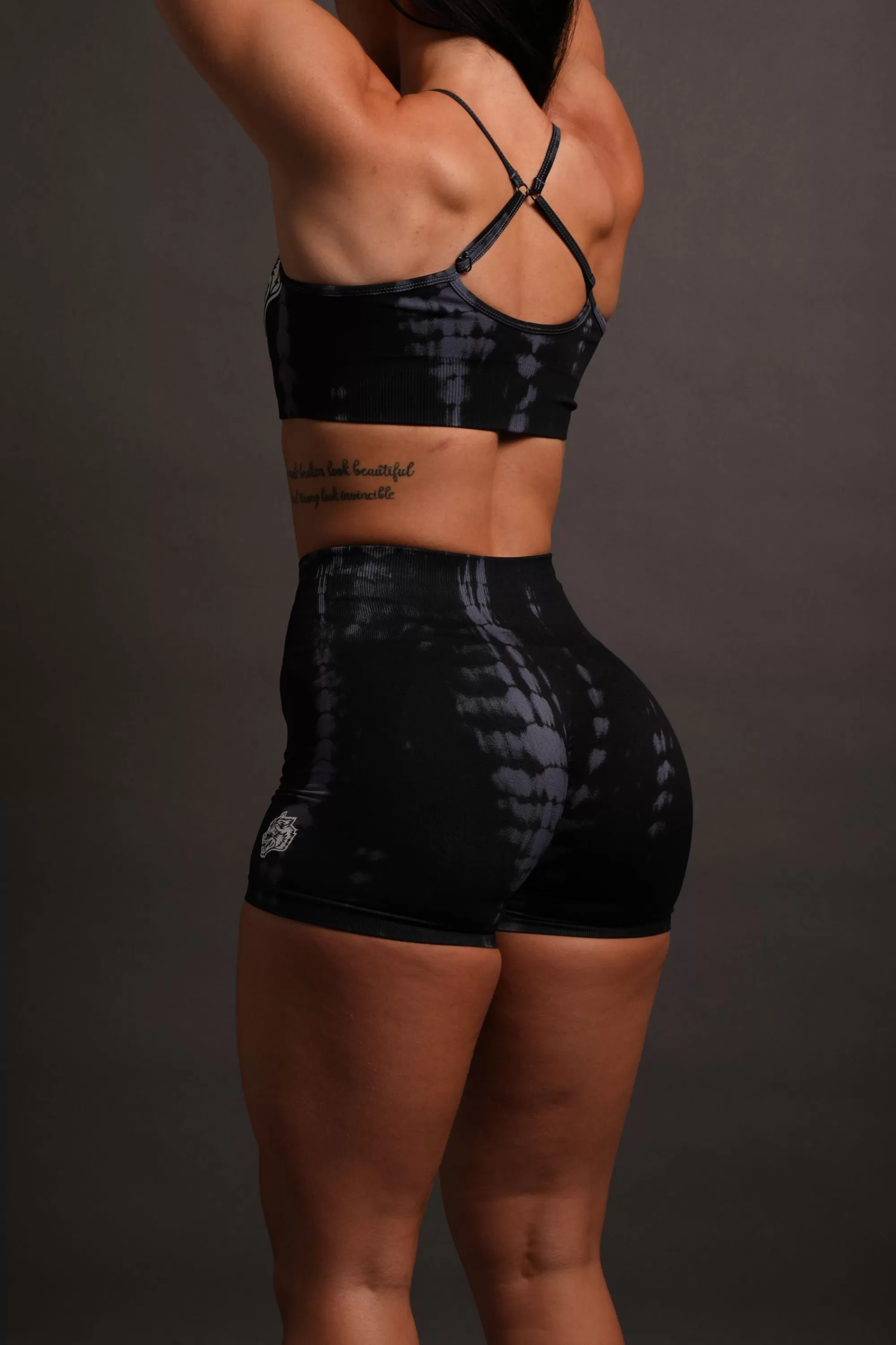 Best Sale Wolves Forever Seamless Everson "Training" Shorts In Tonal Midnight Blue Serpent Women Seamless