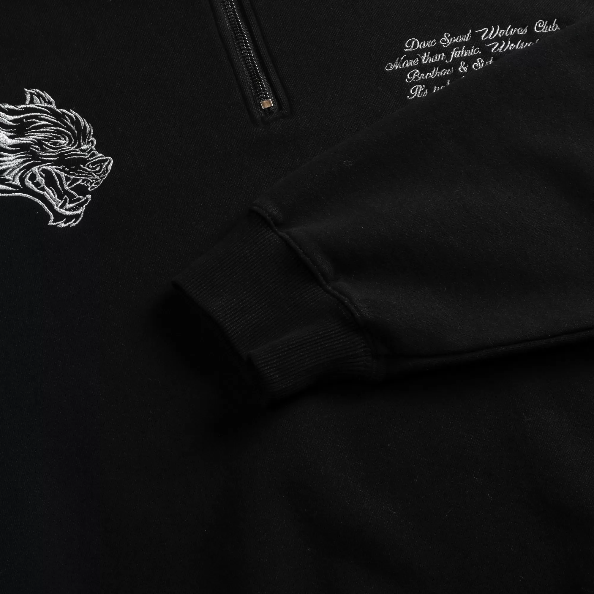 Cheap Word Is Bond Duke 1/4 Zip Mockneck In Black Men Crewnecks
